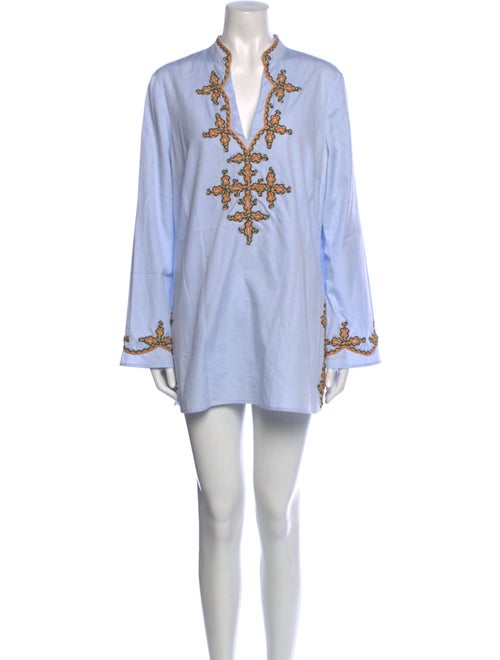 Tory Burch V-Neck Mini Dress