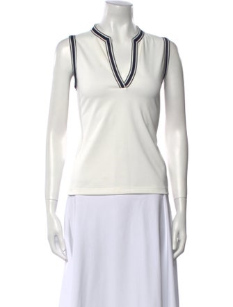 Tory Burch V-Neck Sleeveless Top