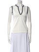 Tory Burch V-Neck Sleeveless Top