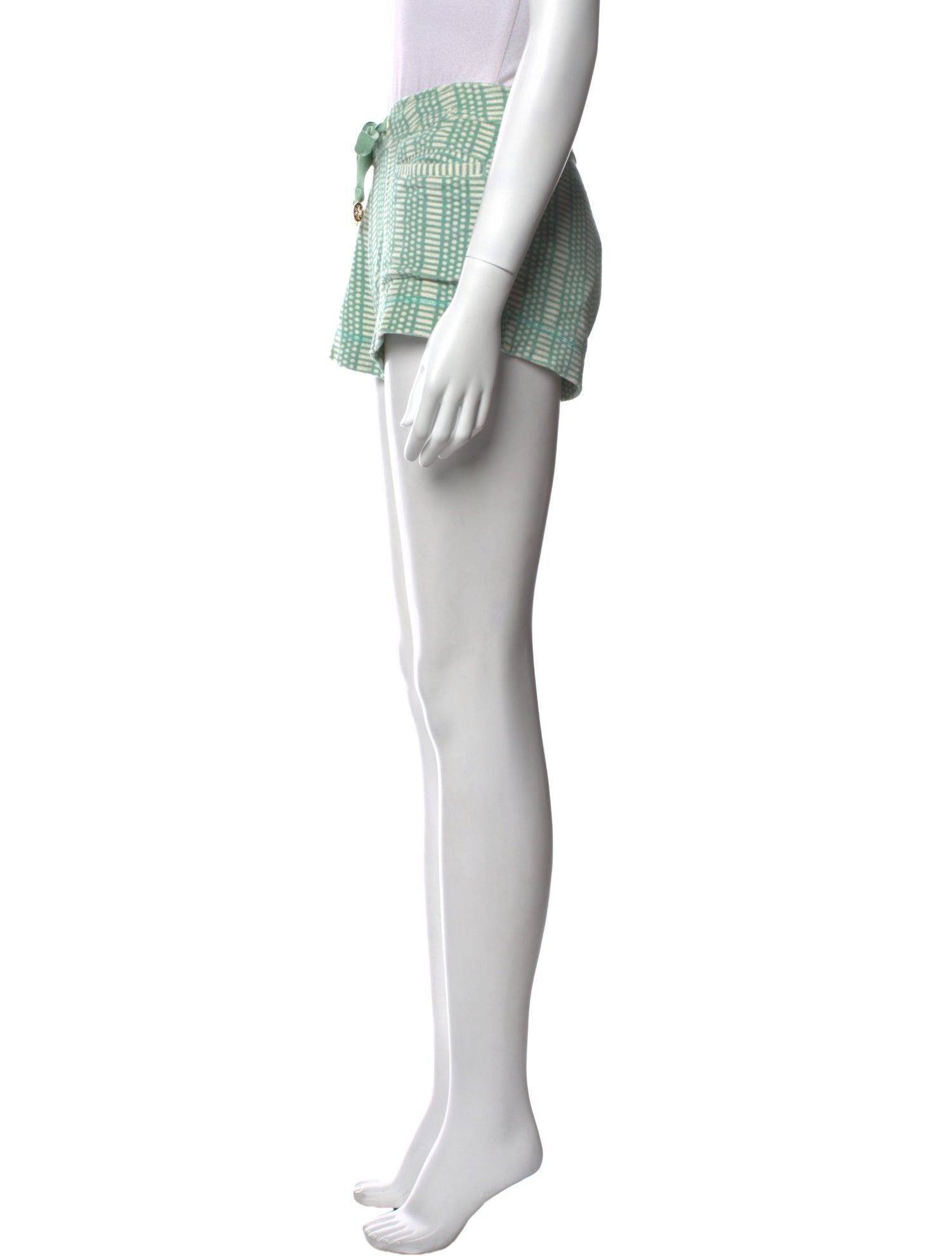 Tory Burch Striped Mini Shorts