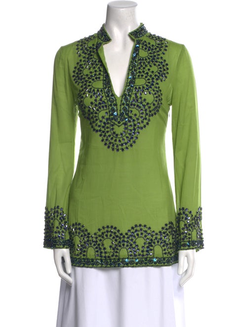 Tory Burch Printed V-Neck Tunic