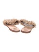 Tory Burch Leather Beaded Accents Slides