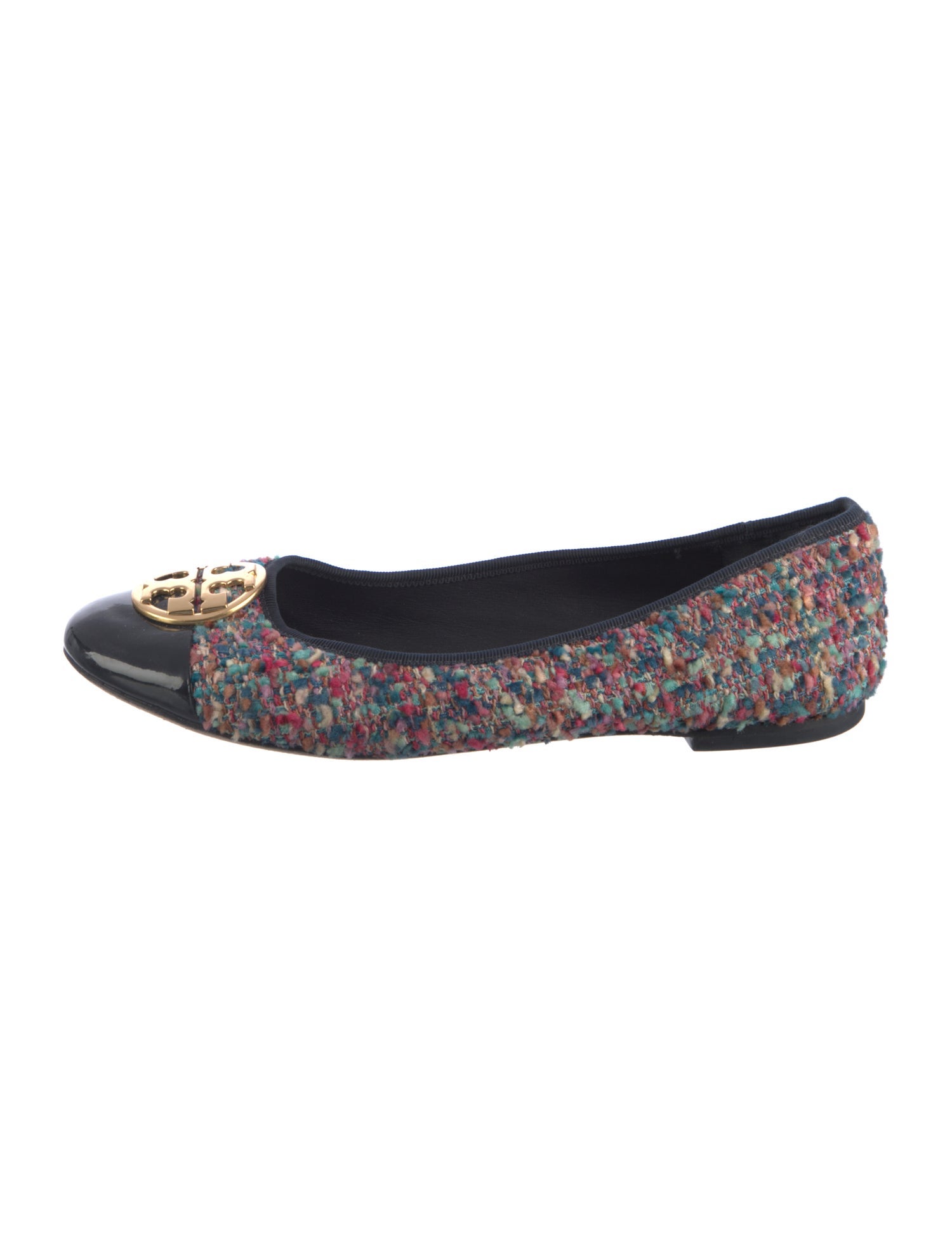 Tory Burch Tweed Printed Flats