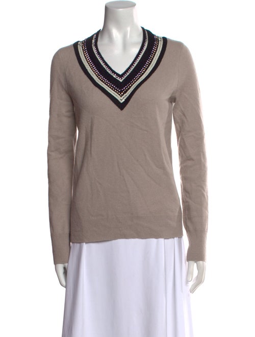 Tory Burch Merino Wool V-Neck Sweater