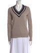 Tory Burch Merino Wool V-Neck Sweater