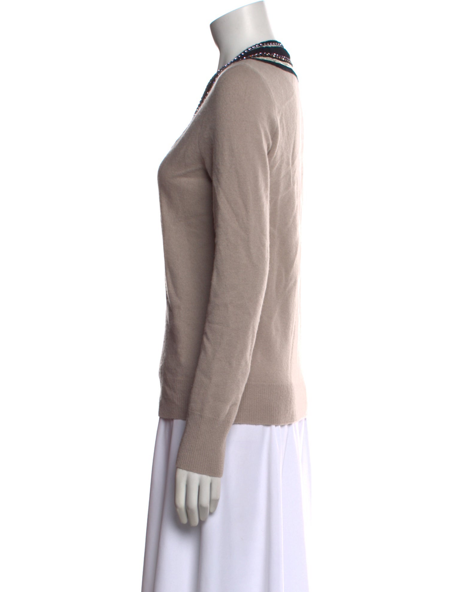 Tory Burch Merino Wool V-Neck Sweater