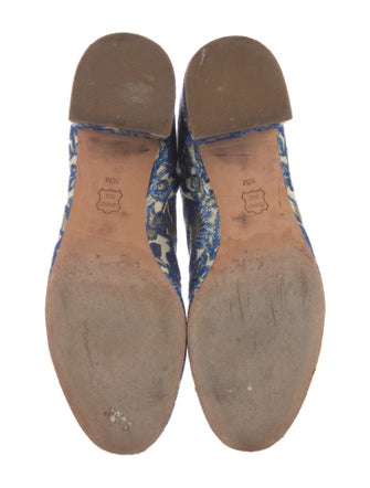 Tory Burch Printed Embroidered Accent Boots