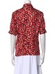 Tory Burch Silk Printed Button-Up Top