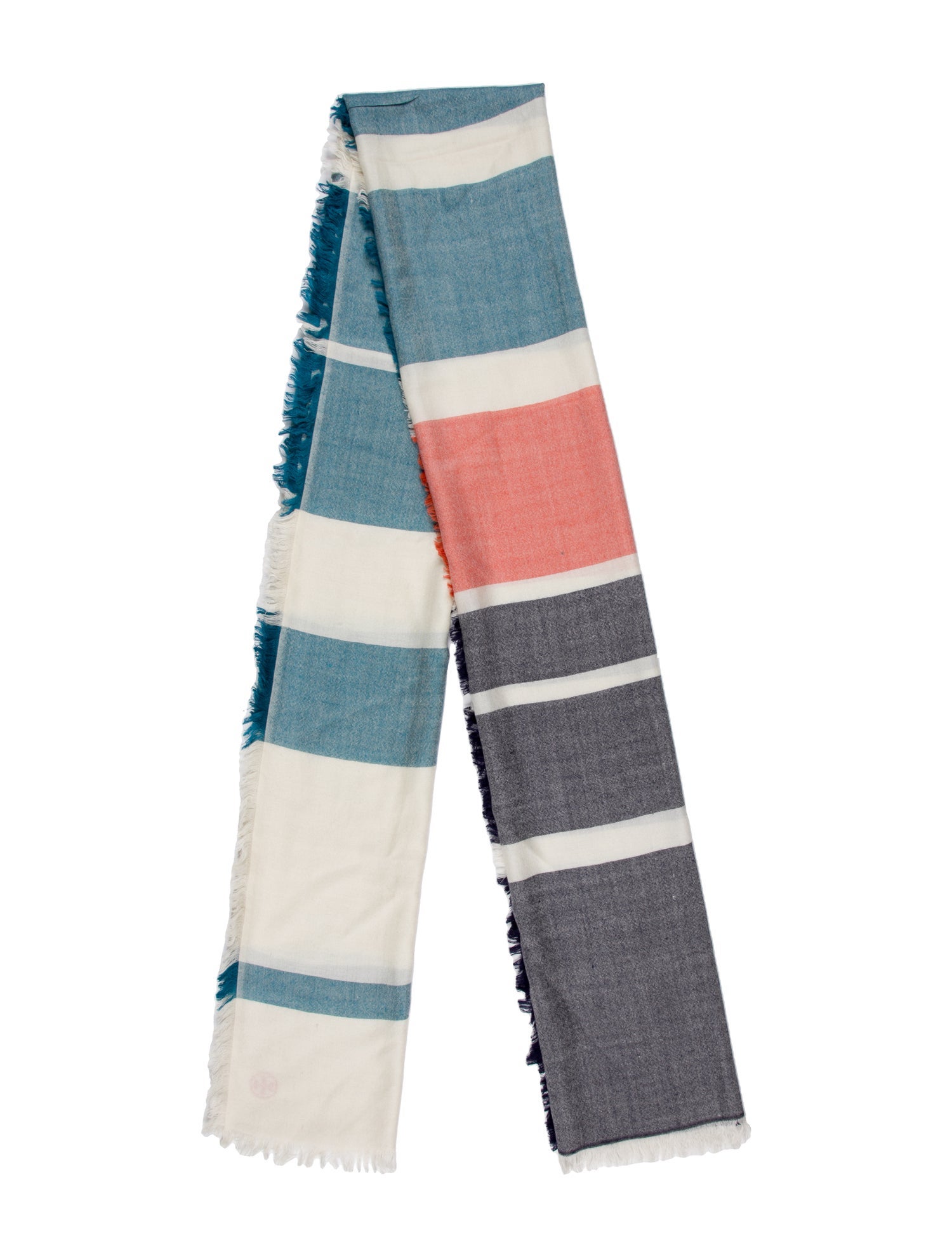 Tory Burch Wool Striped Scarf