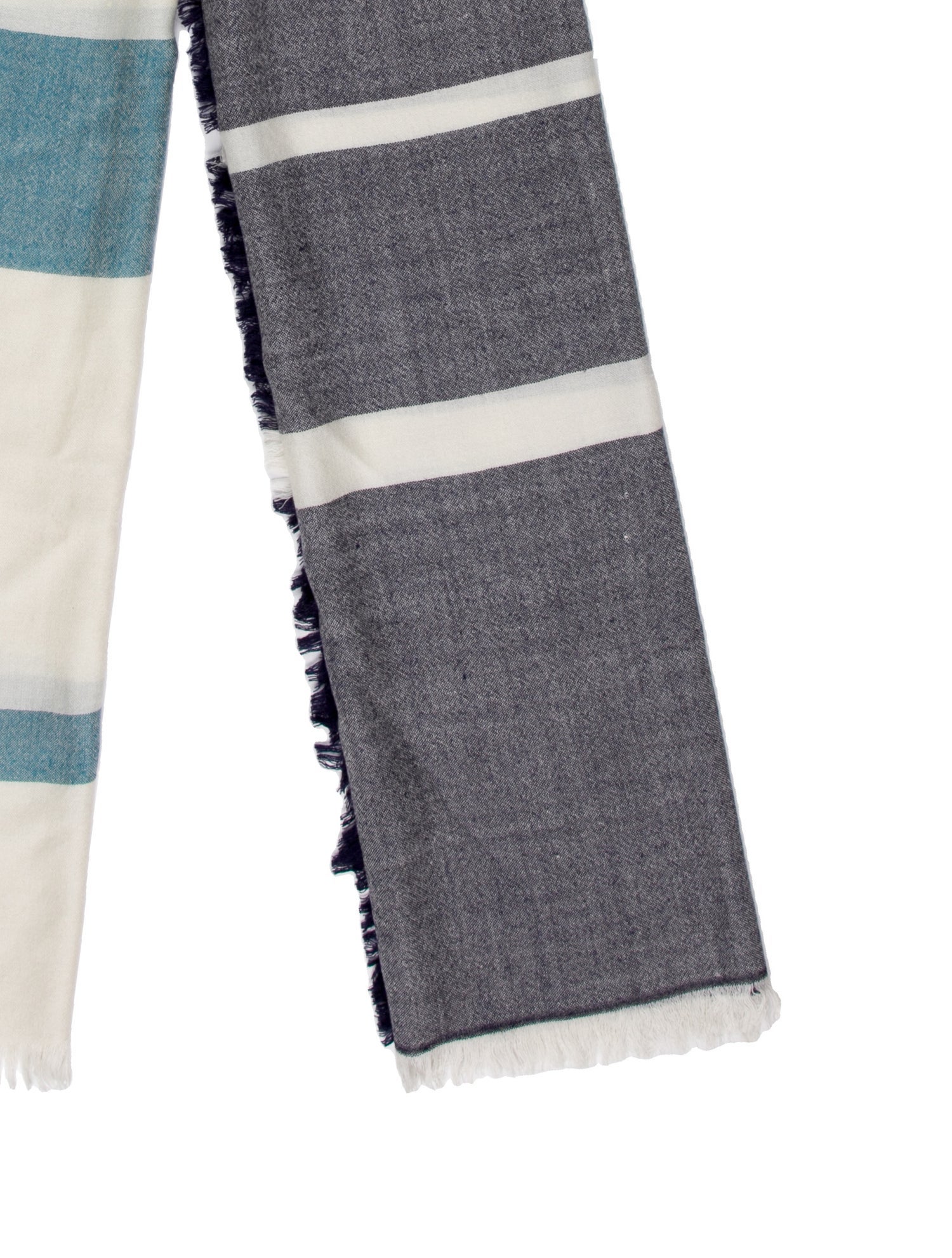 Tory Burch Wool Striped Scarf