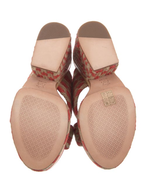 Tory Burch Jute Printed Slides