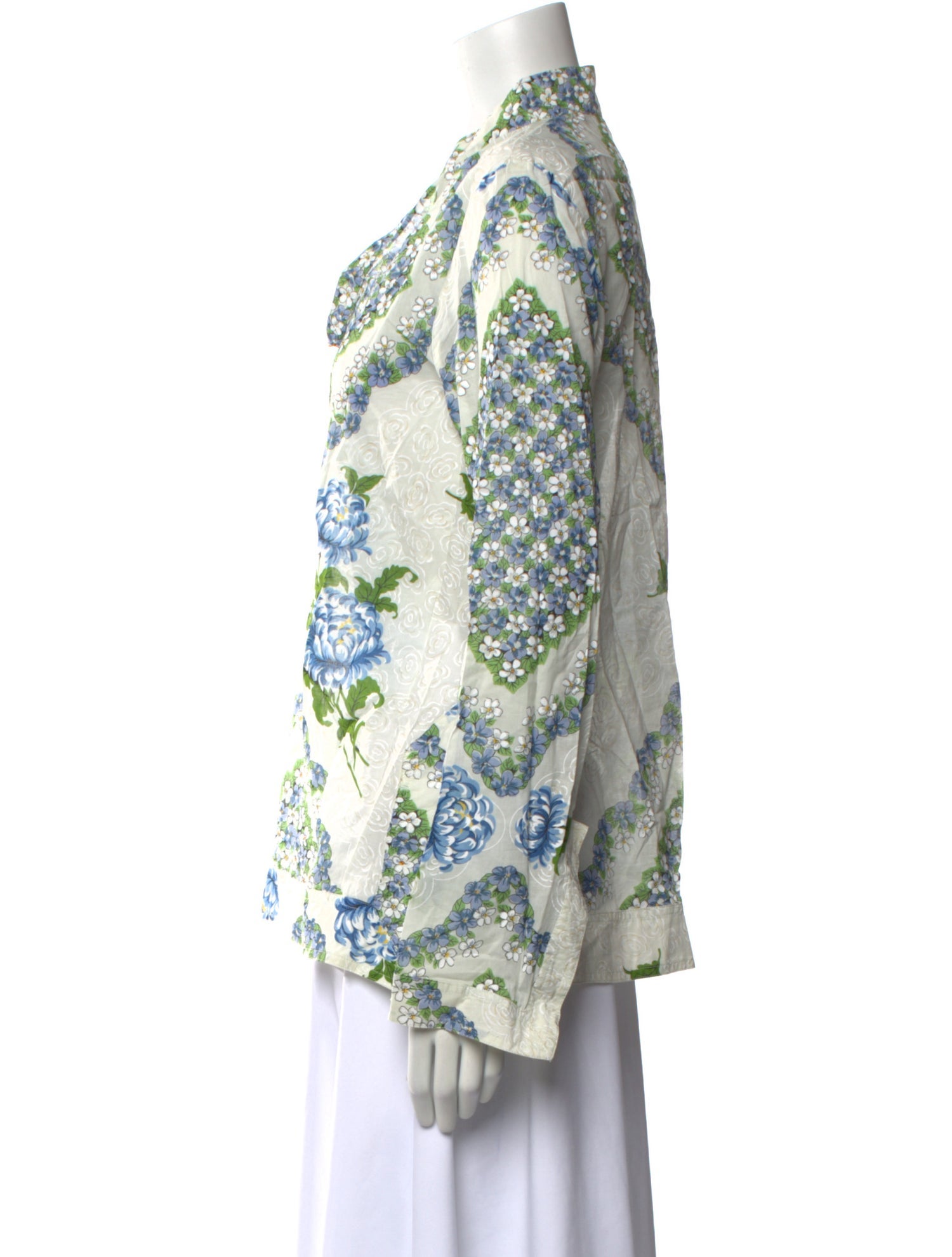 Tory Burch Printed V-Neck Top