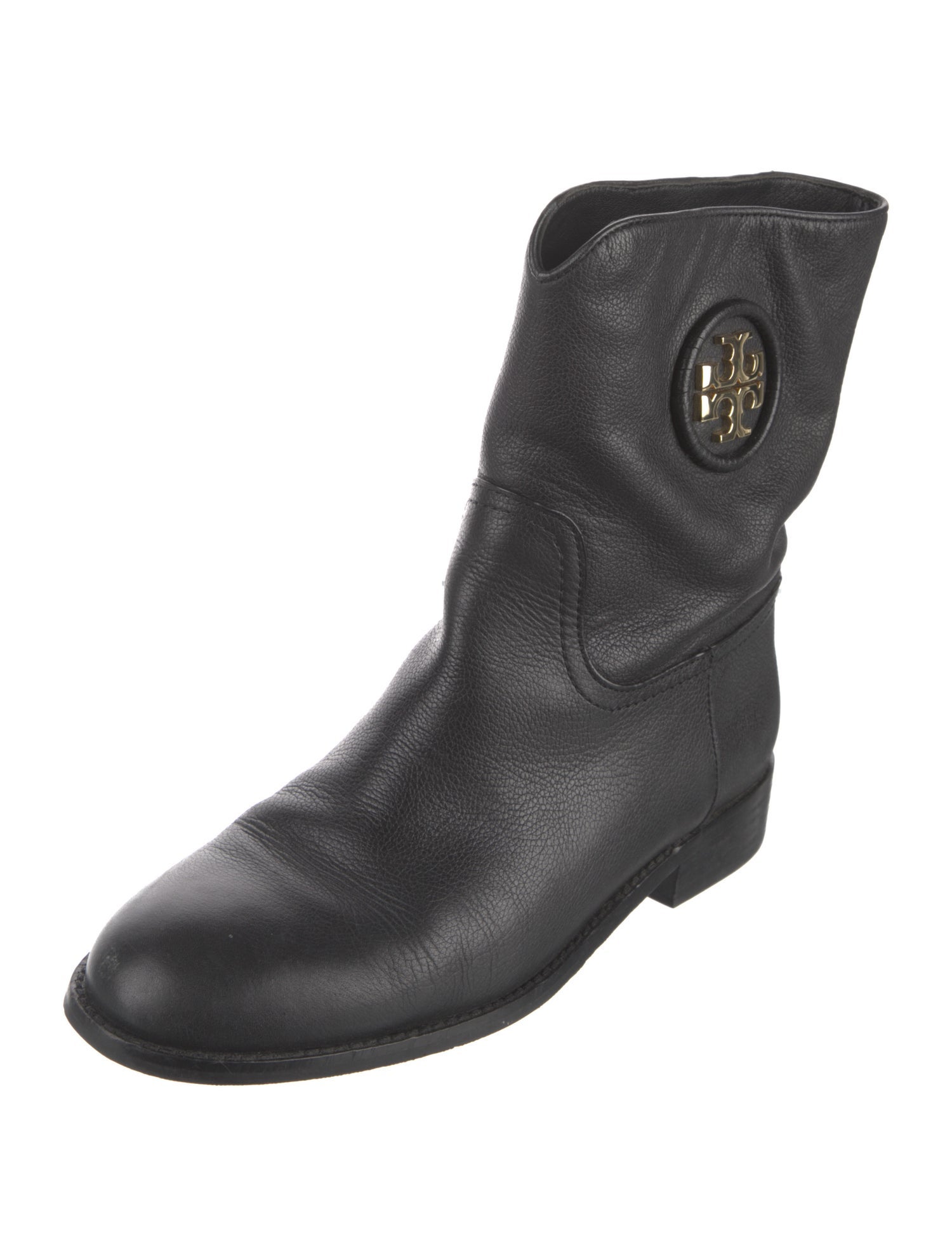 Tory Burch Leather Moto Boots