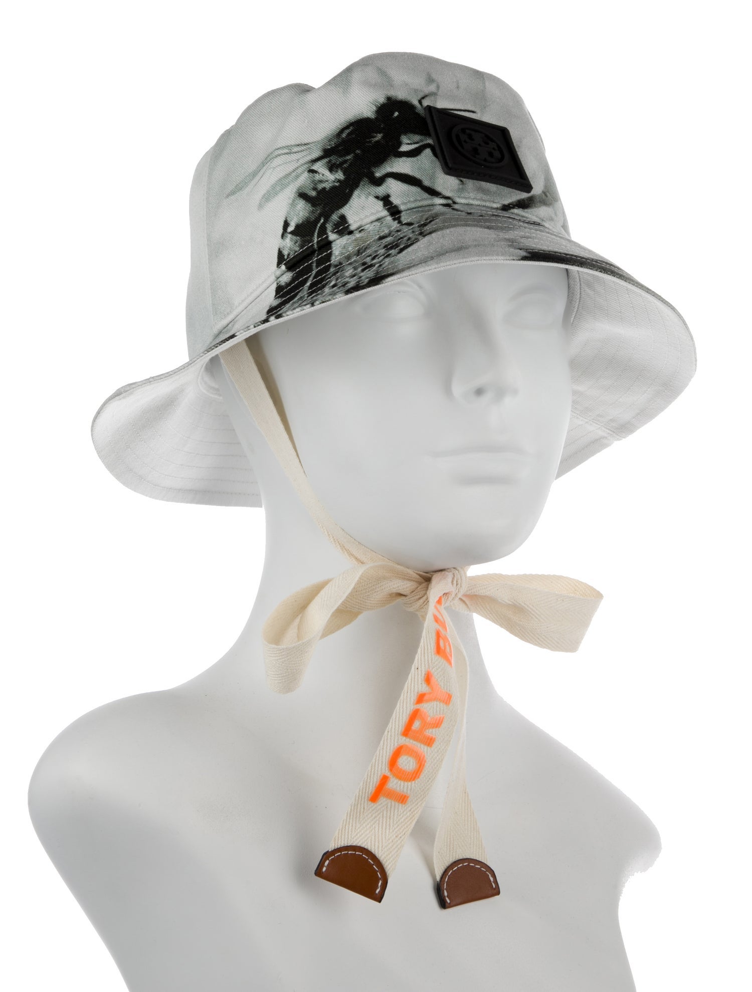 Tory Burch Cotton Bucket Hat With Bee Design w/Tags