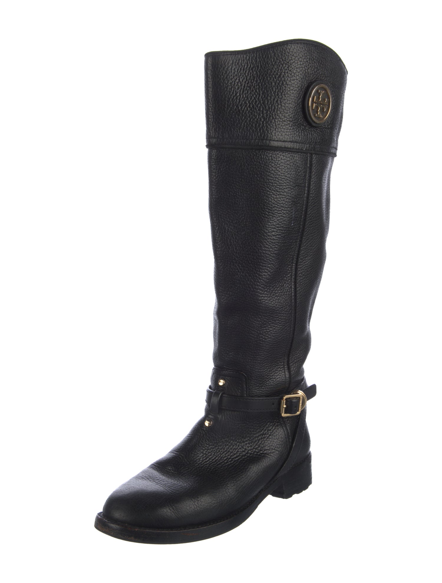 Tory Burch Leather Riding Boots