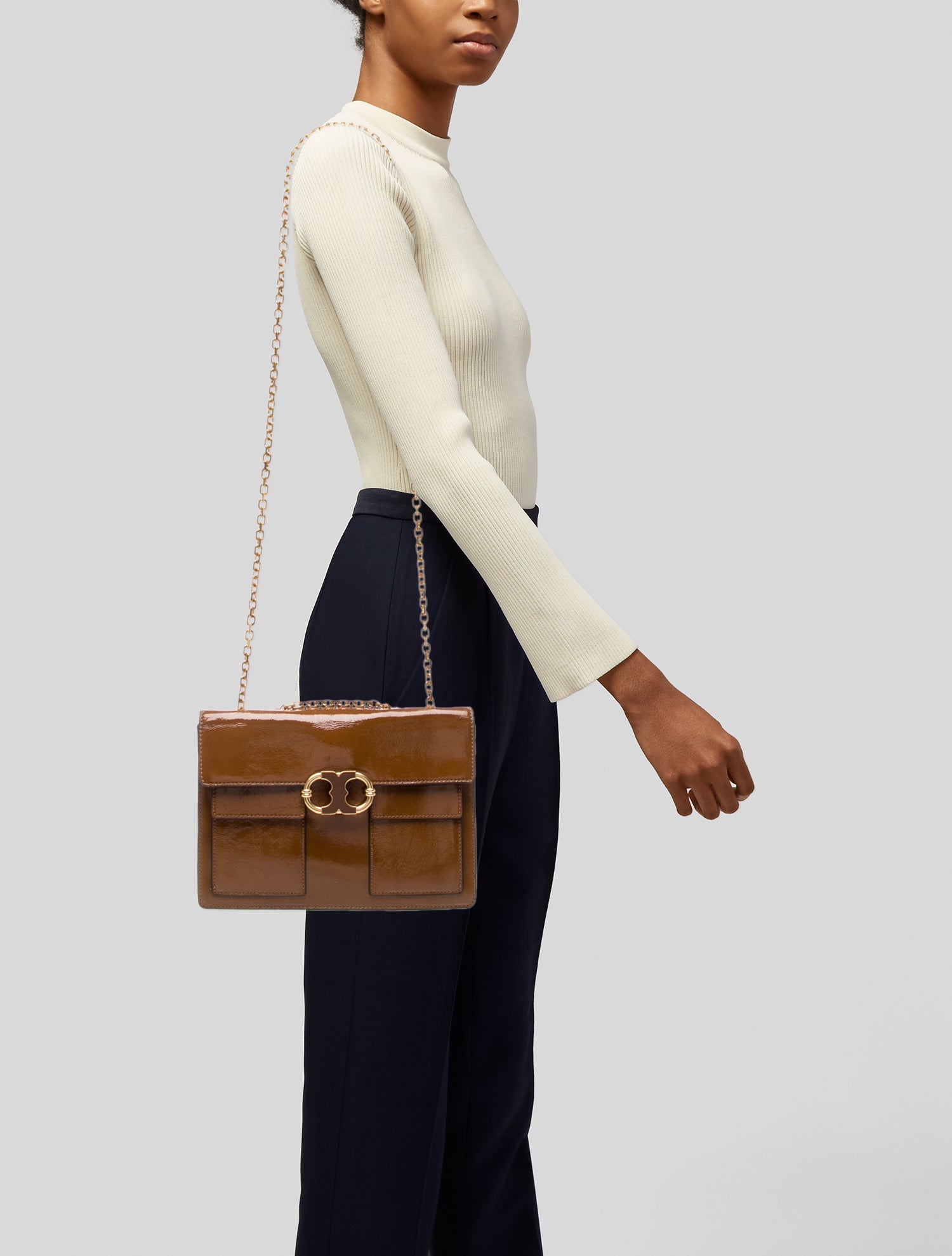 Tory Burch Patent Leather Shoulder Bag