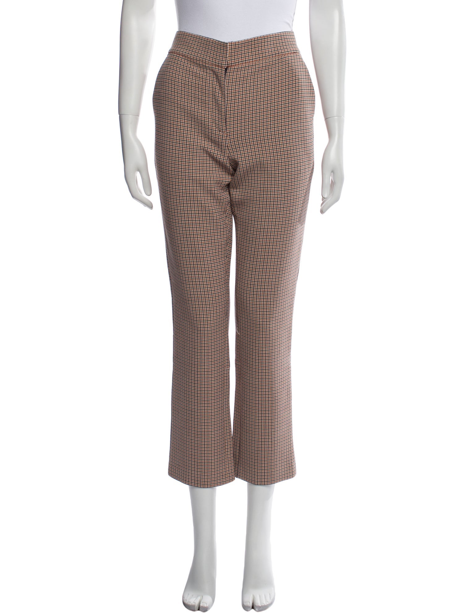 Tory Burch Plaid Print Straight Leg Pants w/ Tags