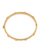 Tory Burch Logo Studded Hinged Bangle Bracelet