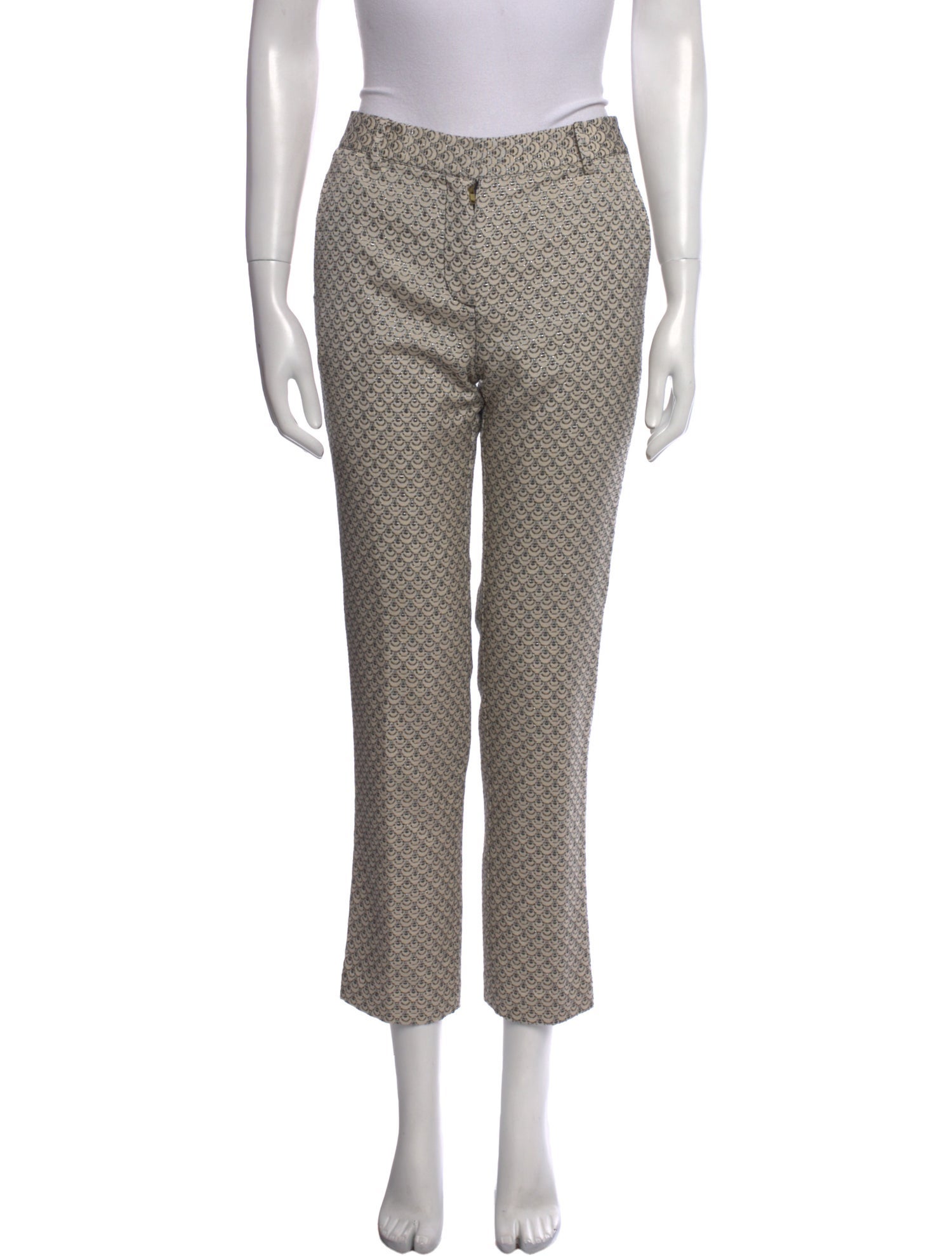 Tory Burch Printed Straight Leg Pants