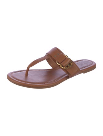 Tory Burch Leather Slides