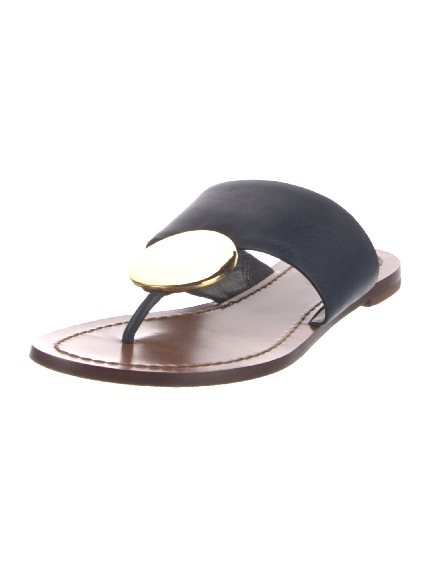 Tory Burch Leather Slides