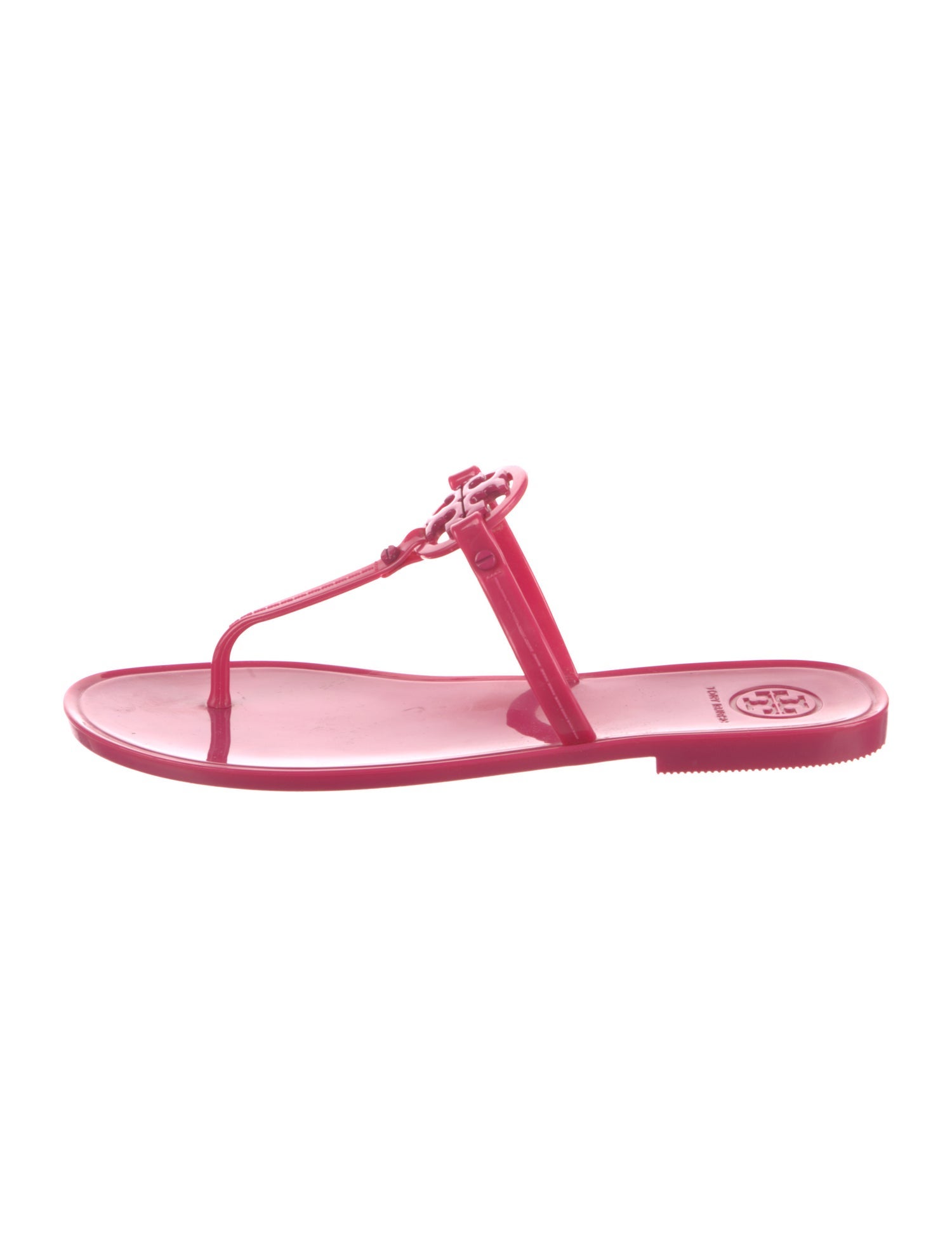Tory Burch Rubber T-Strap Sandals