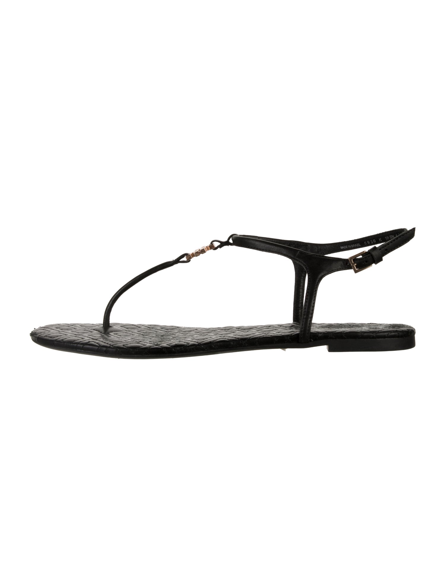 Tory Burch Leather T-Strap Sandals