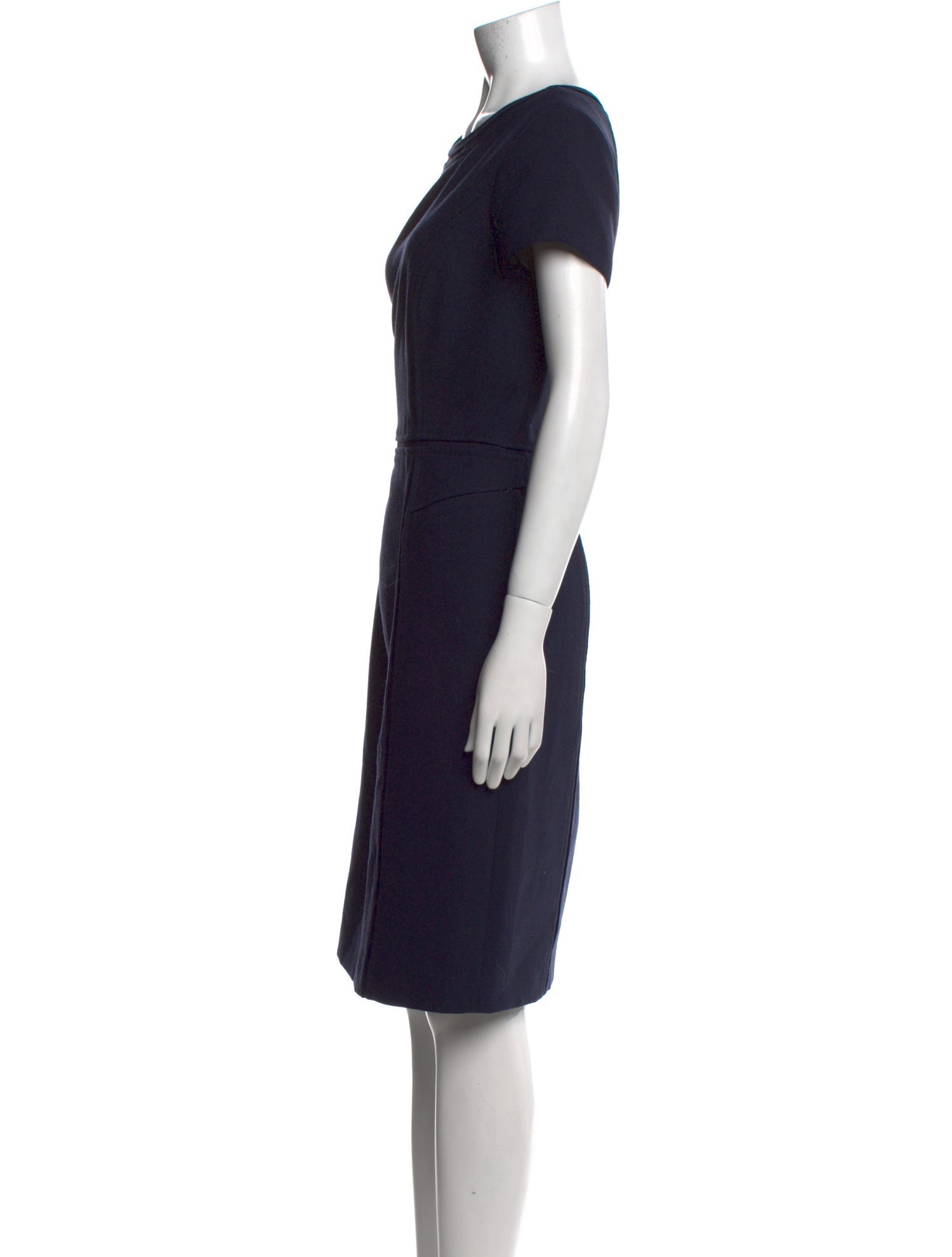 Tory Burch Bateau Neckline Knee-Length Dress