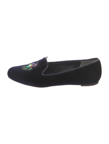 Tory Burch Flats Velvet Sequin Embellishments Loafers US 10 |