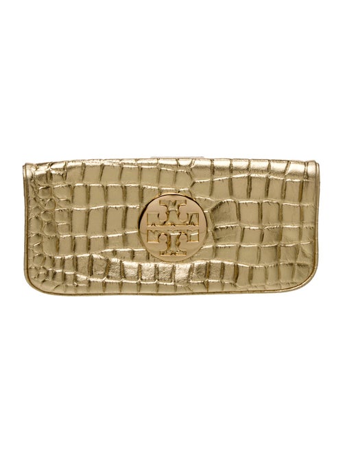 Tory Burch Embossed Leather Clutch