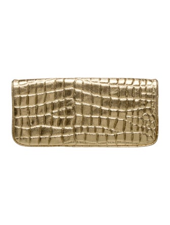 Tory Burch Embossed Leather Clutch