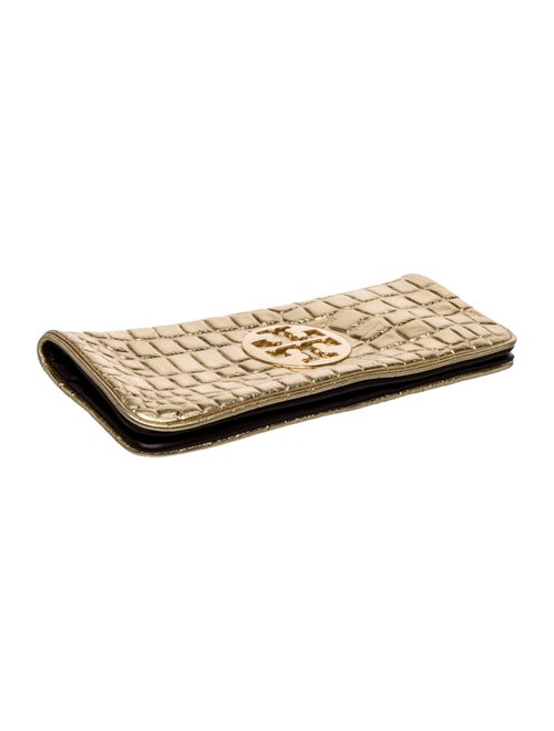 Tory Burch Embossed Leather Clutch