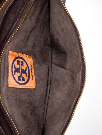Tory Burch Embossed Leather Clutch