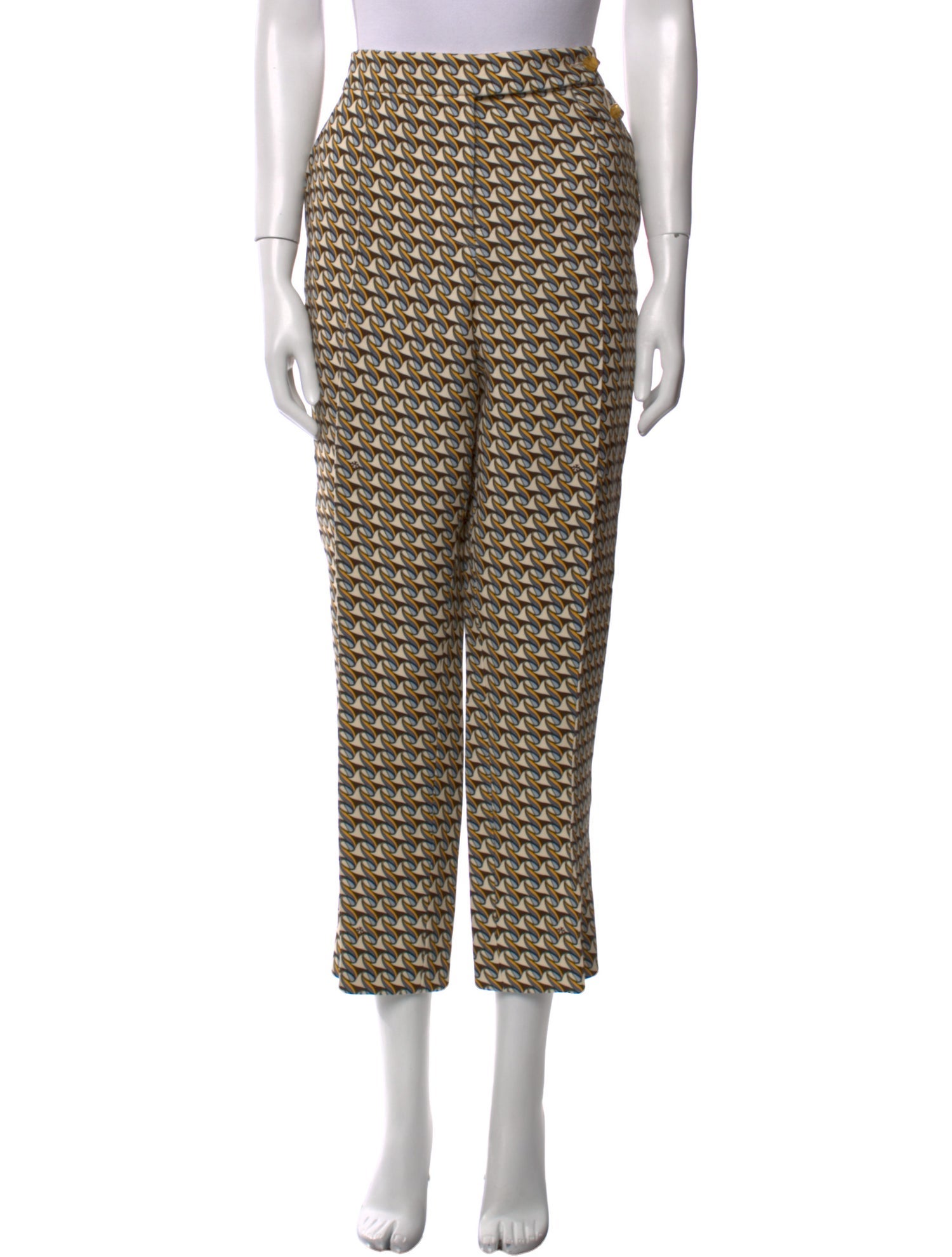 Tory Burch Printed Straight Leg Pants