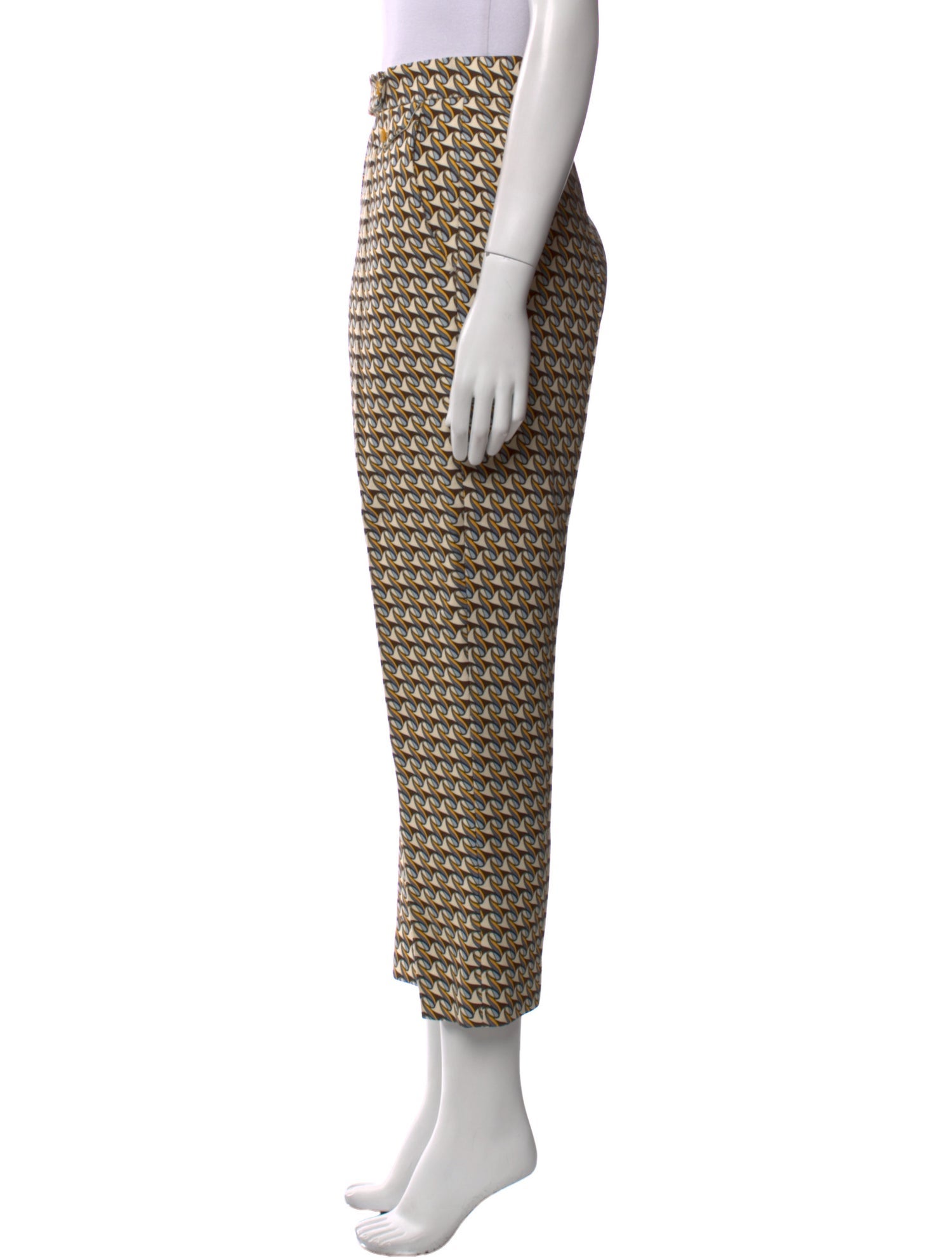 Tory Burch Printed Straight Leg Pants