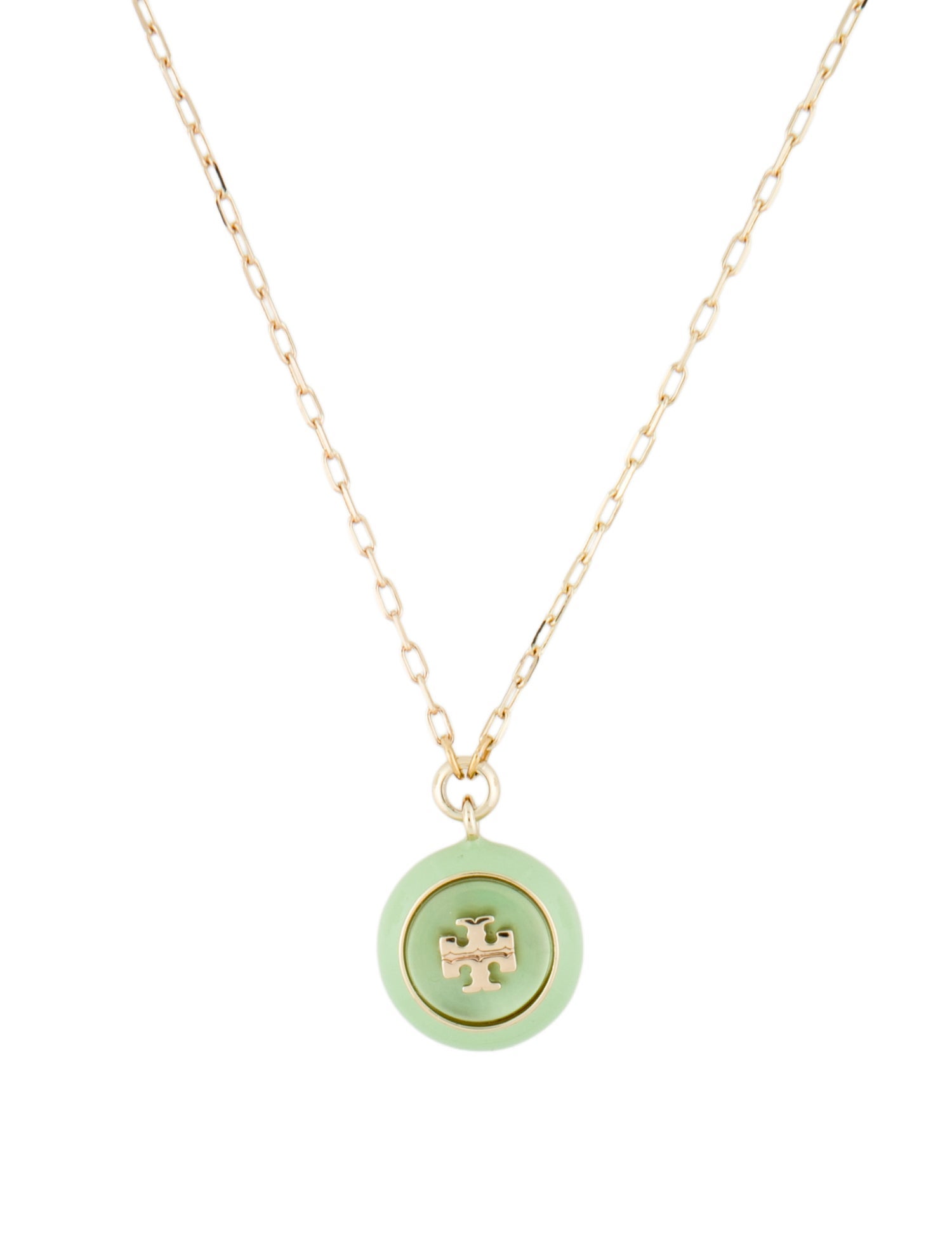 Tory Burch Enamel Pendant Necklace