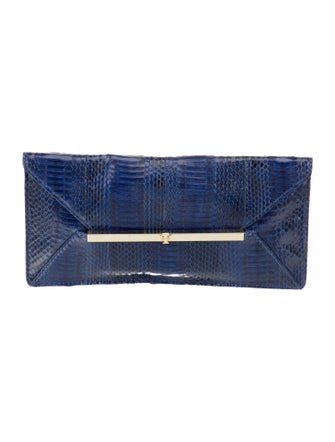 Tory Burch Python Clutch