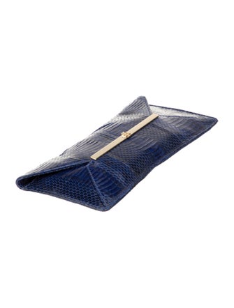 Tory Burch Python Clutch