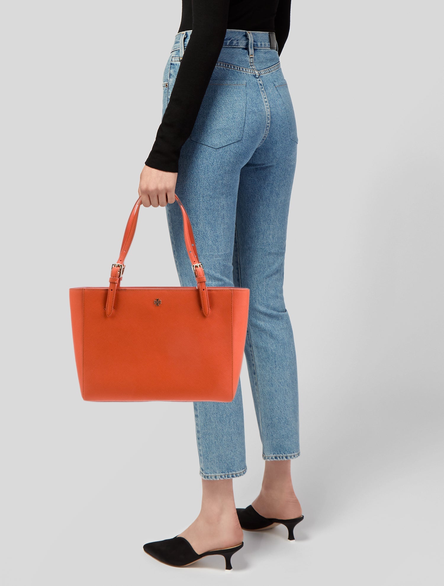 Tory Burch Saffiano Leather Top Handle Bag w/ Tags