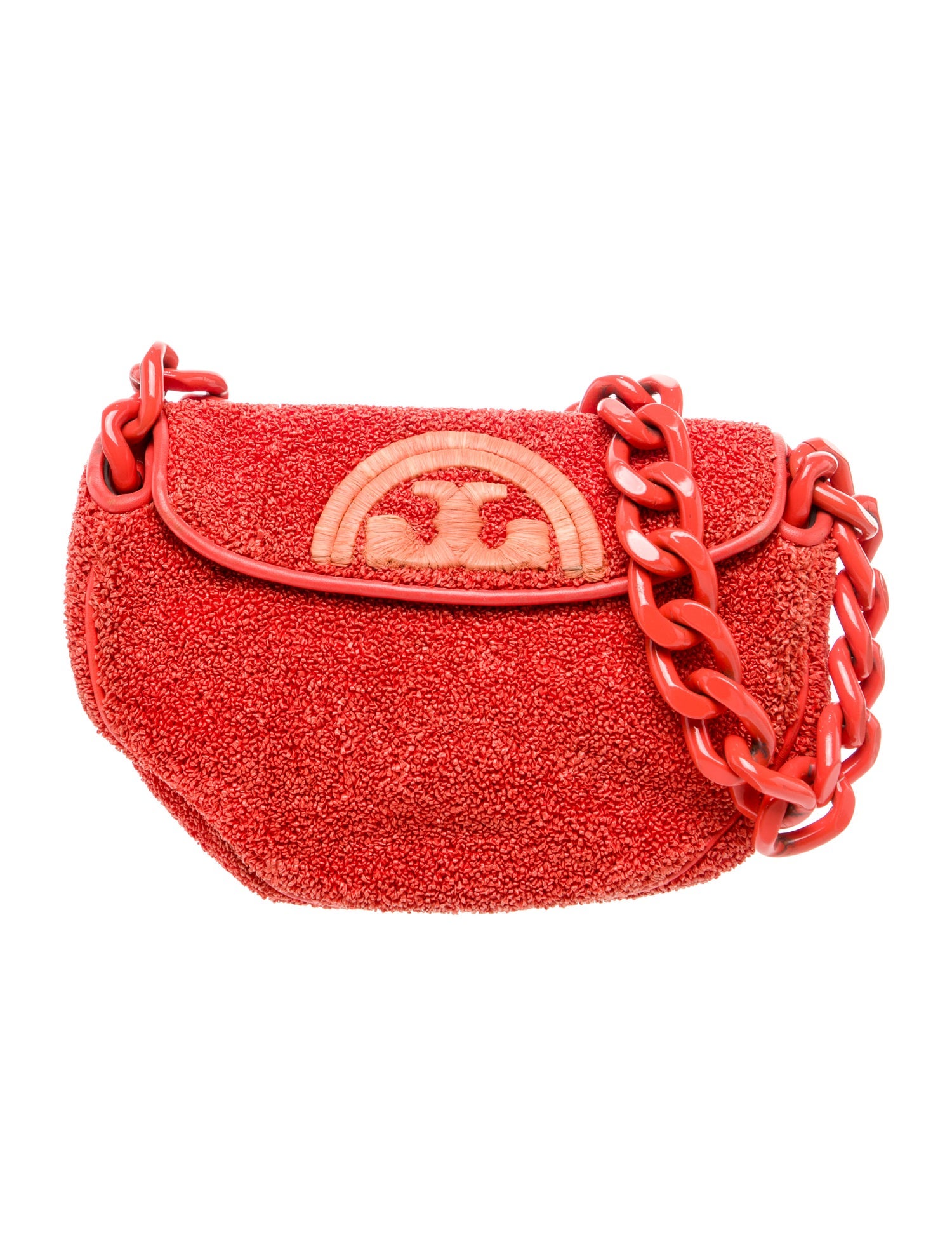 Tory Burch Raffia Shoulder Bag