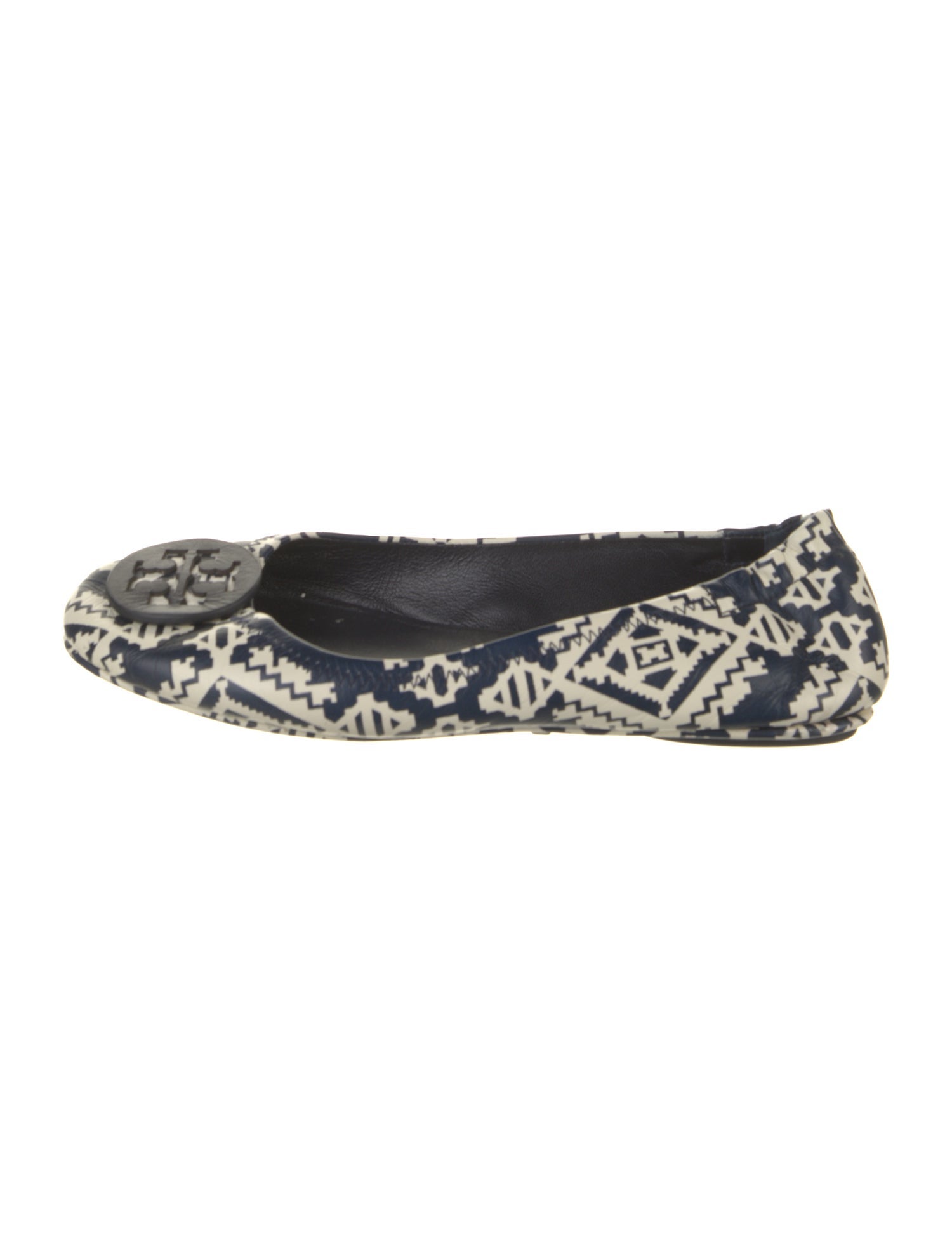 Tory Burch Leather Printed Flats