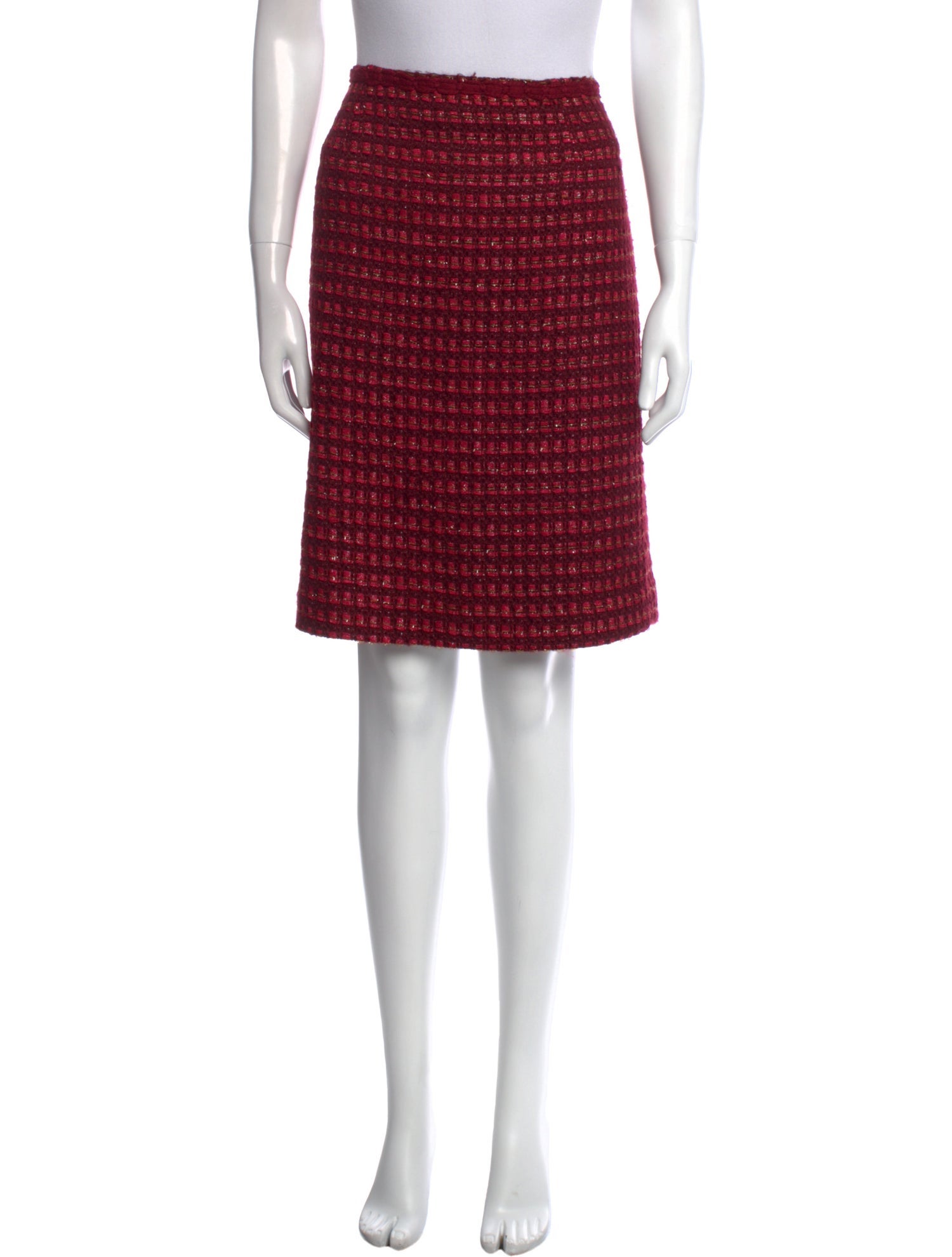 Tory Burch Tweed Pattern Knee-Length Skirt