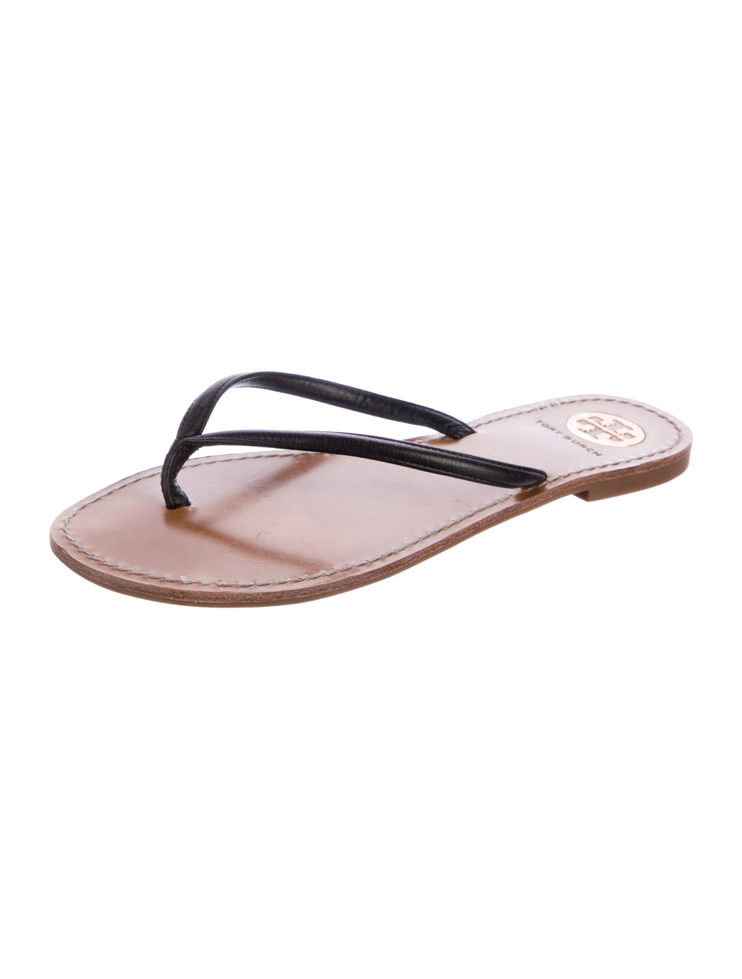 Tory Burch Leather Flip Flops