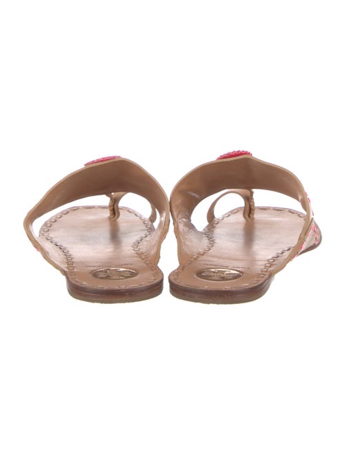 Tory Burch Leather Printed Slides