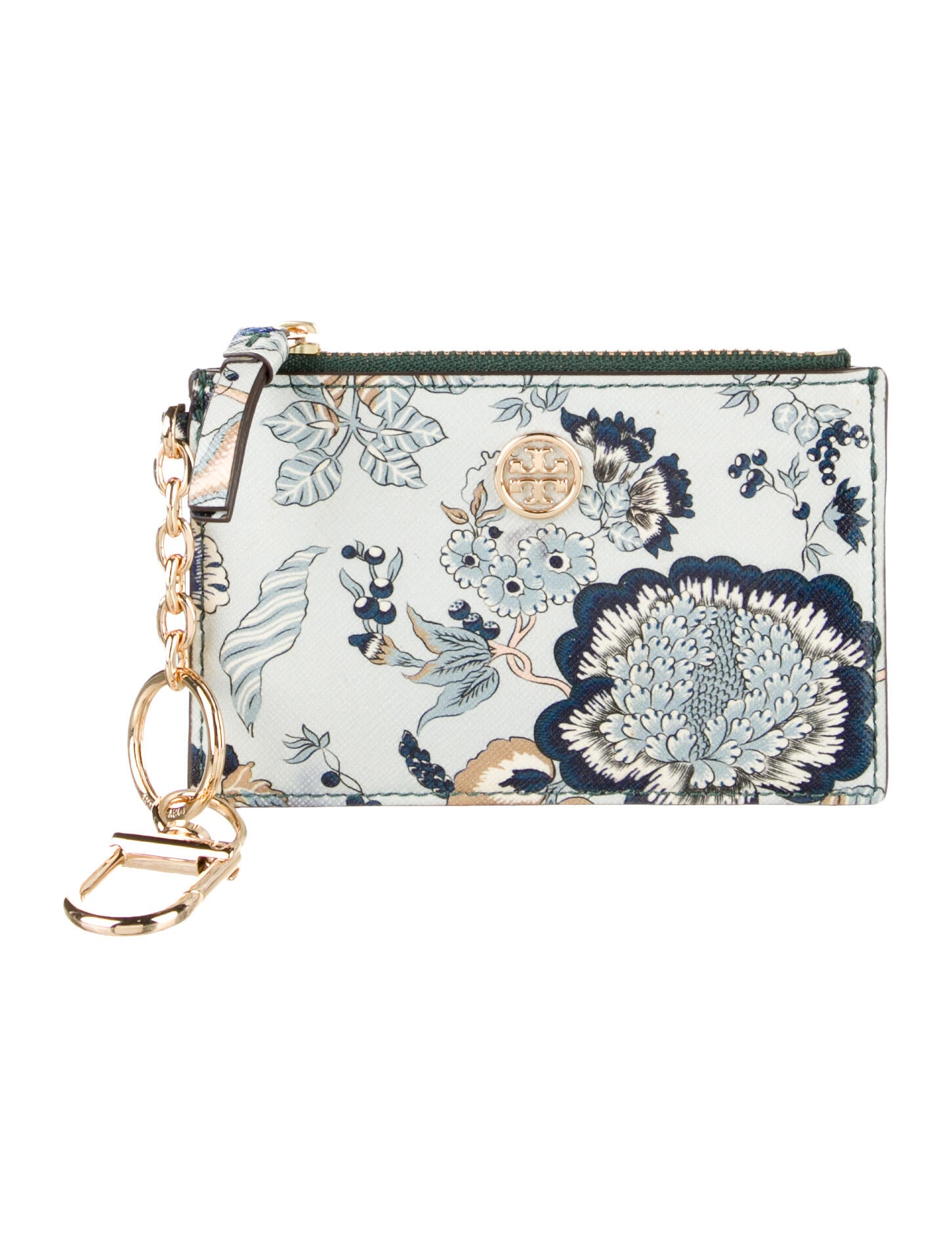 Tory Burch Saffiano Leather Floral Print Wallet