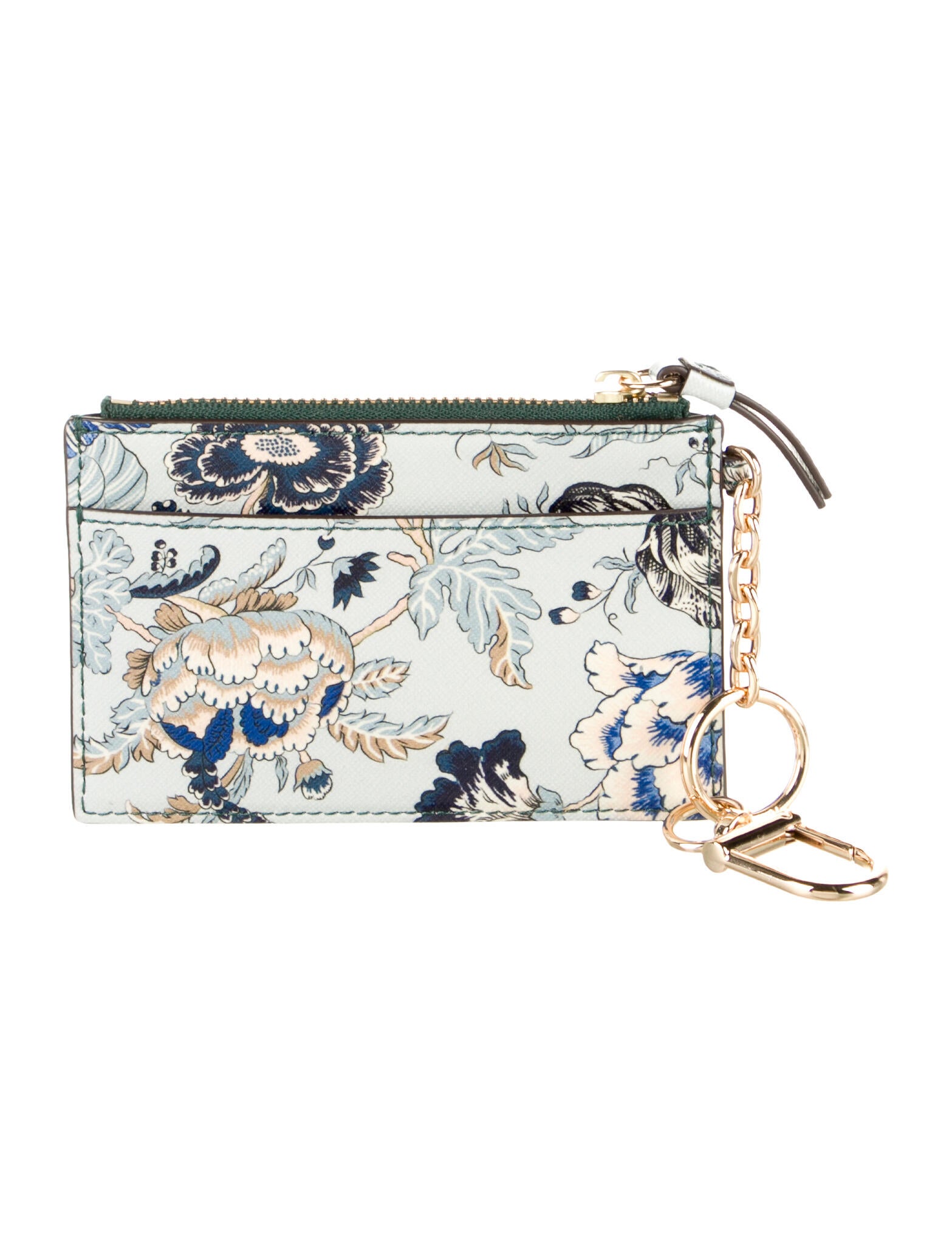 Tory Burch Saffiano Leather Floral Print Wallet