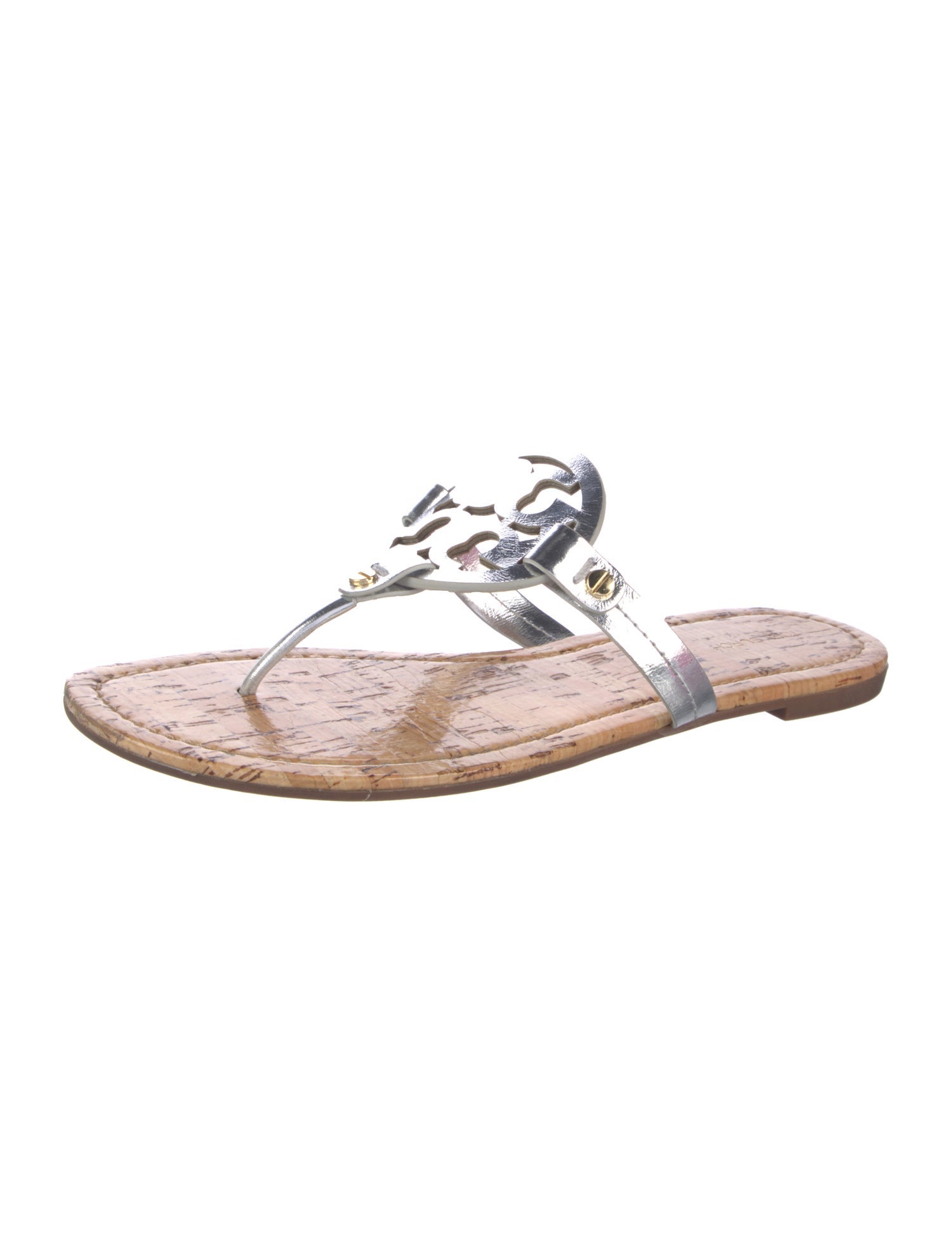 Tory Burch Leather T-Strap Sandals