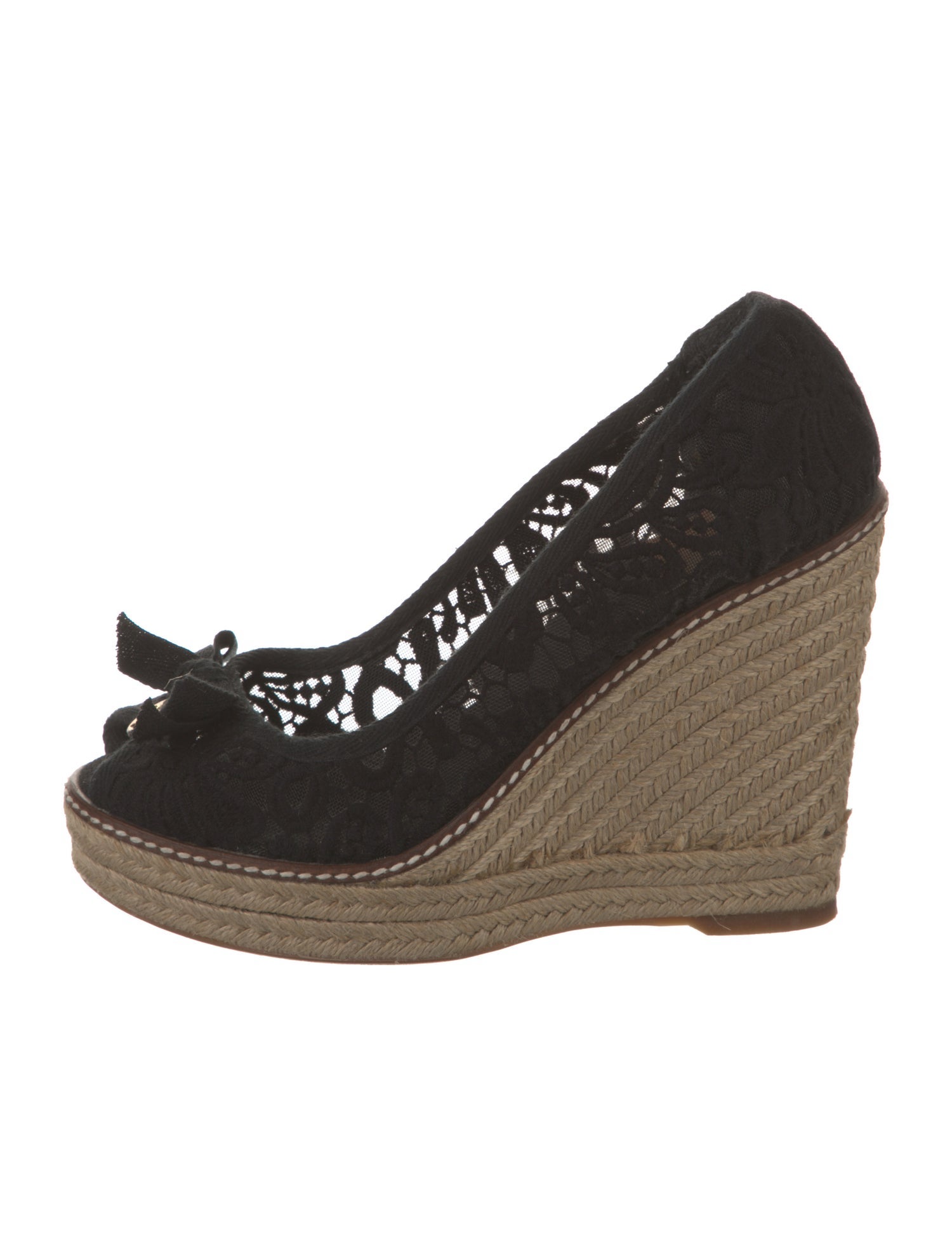 Tory Burch Lace Bow Accents Pumps