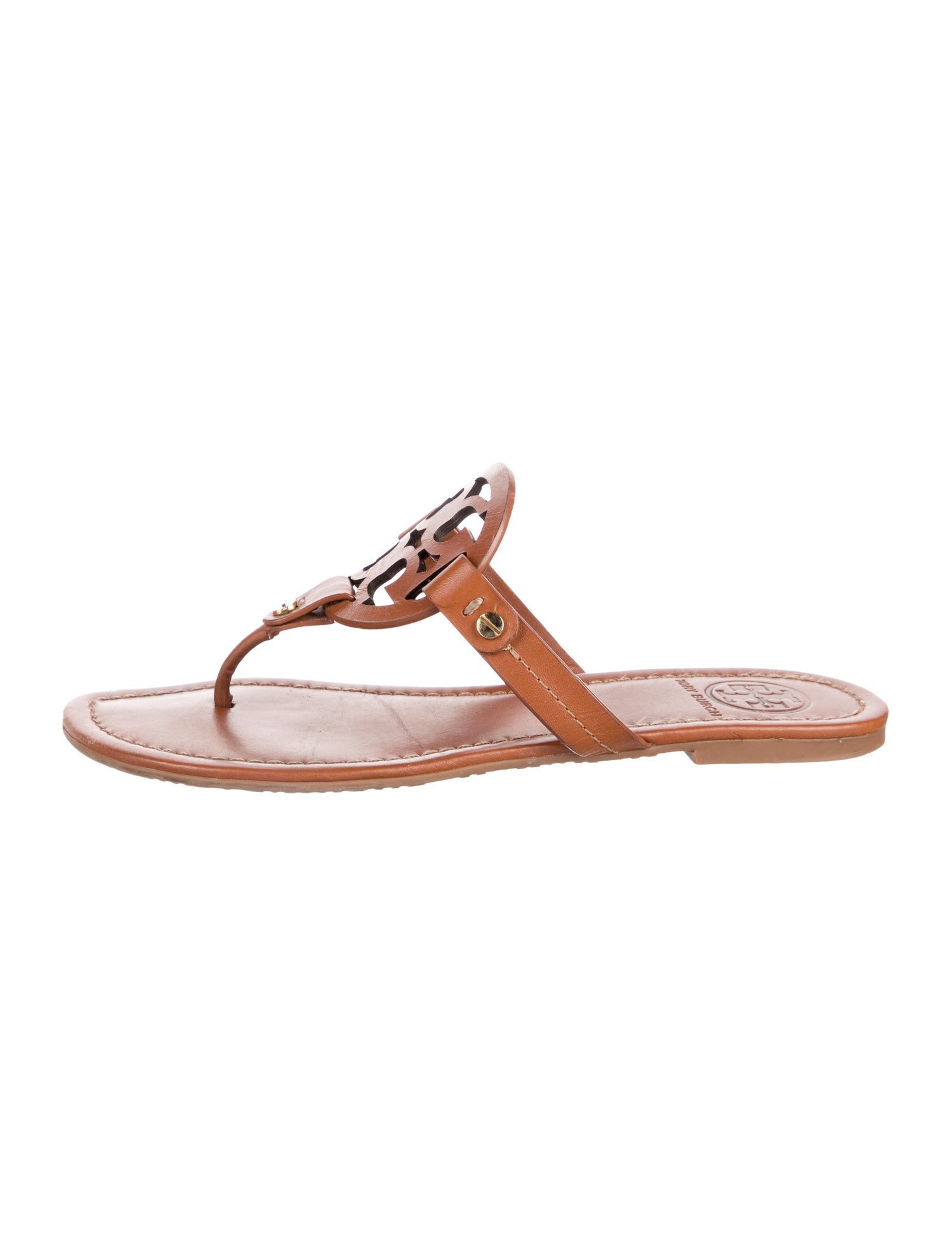 Tory Burch Leather T-Strap Sandals
