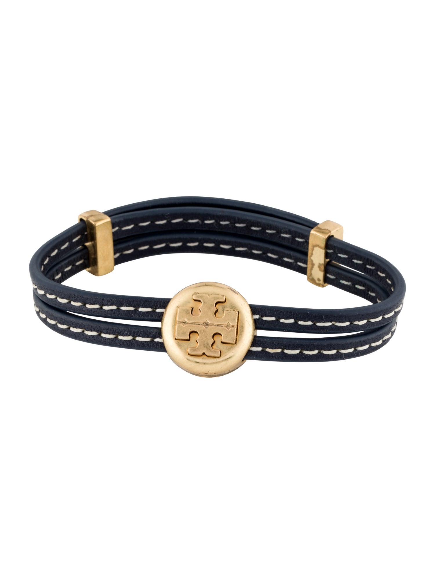 Tory Burch Leather Double Strap Bracelet